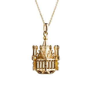 NECKLACE | TEMPLE IN JERUSALEM | 18k YELLOW GOLD