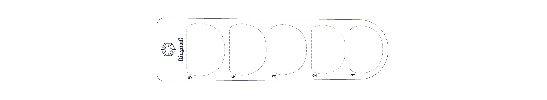 Erfurter Hochzeitsring Ringmass